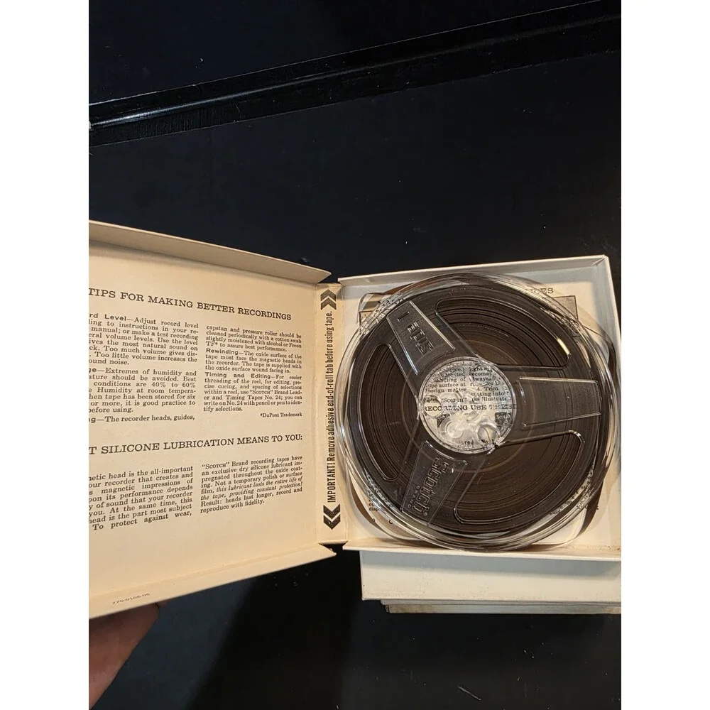 Vintage 5 Inch Reel To Reel Tape Lot 12 Tapes | Scotch 111 WWJ AM-FM-TV